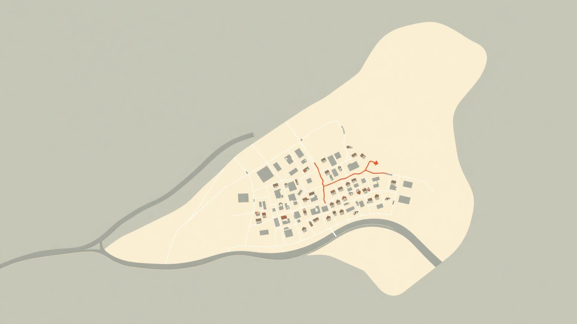 Stylised map of the Ingleby Barwick area covered by A Slater & Son property services.